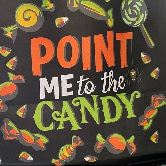 NWT 2019 Disney Parks Halloween Mickey Tote Reusable Bag Point Me To The Candy - Picture 6 of 7